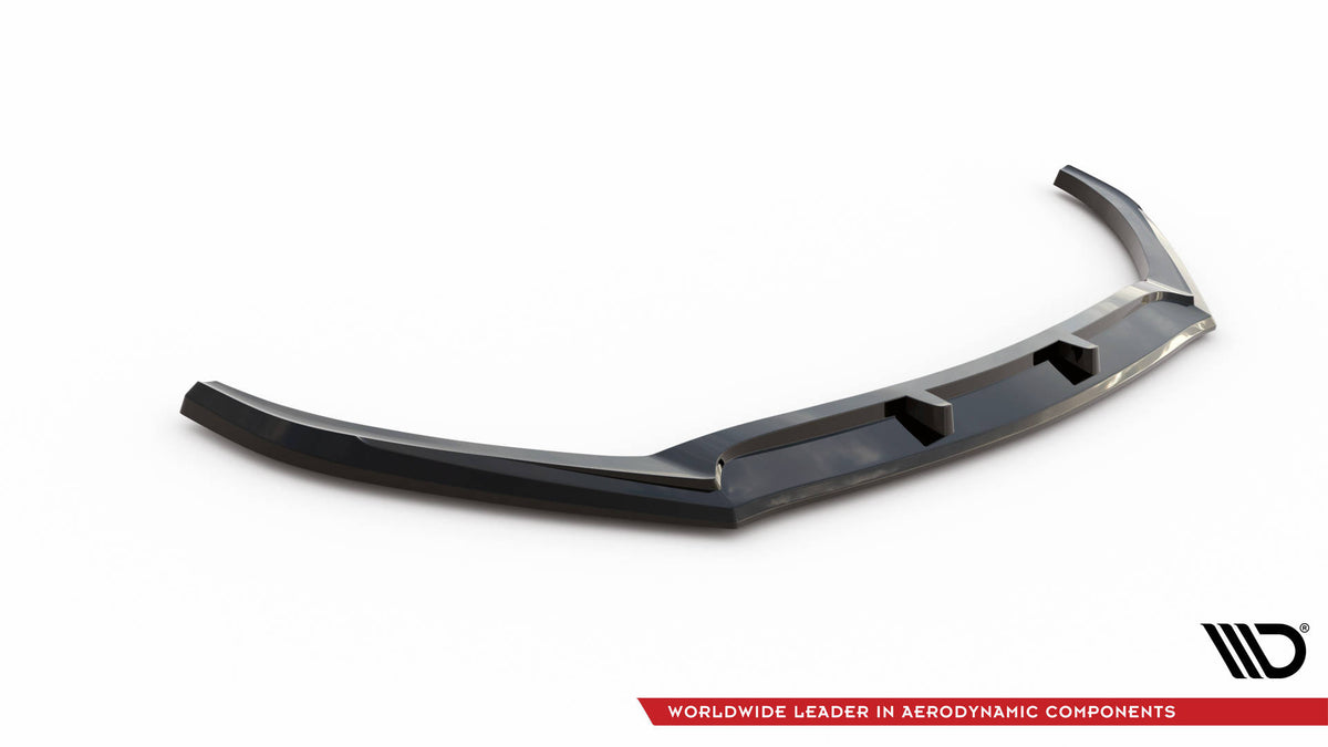 Street+ Spoilerlippe Front Ansatz V.1 passend für Hyundai I20 Mk2 Facelift schwarz Hochglanz – Ansicht 5
