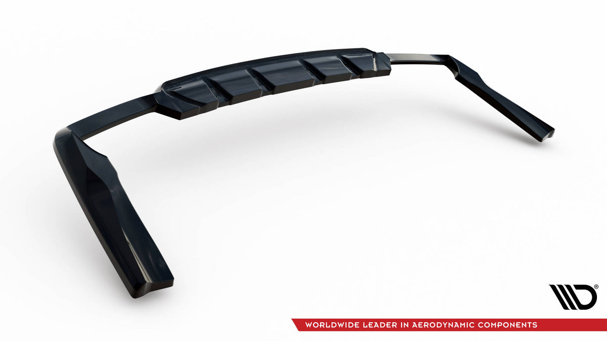 Street+ Mittlerer Diffusor RACE V.2 passend für Mercedes-AMG GLC 63 SUV X253 schwarz Hochglanz – Ansicht 6
