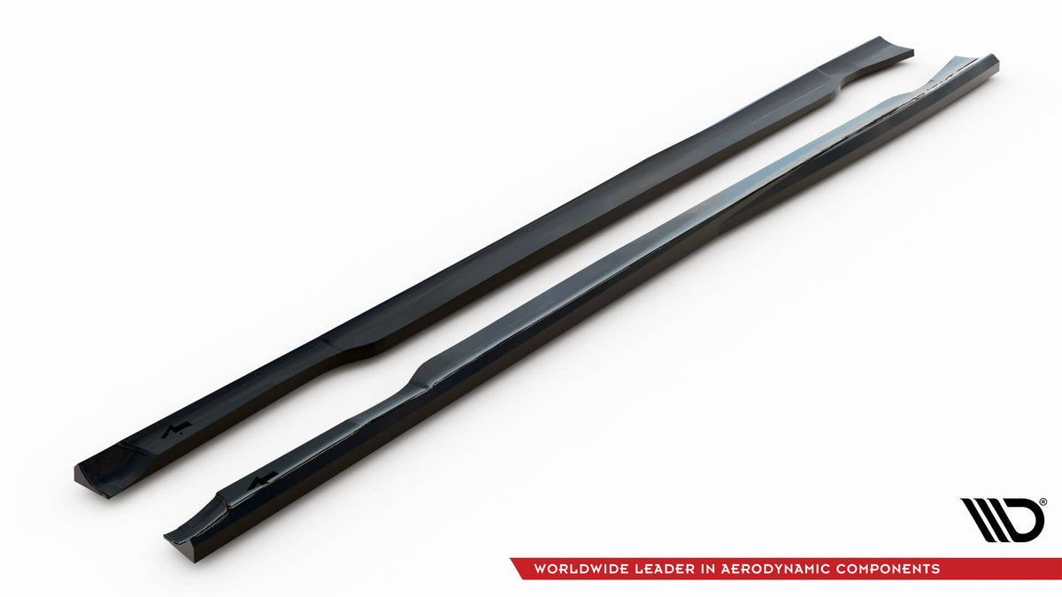 Street+ Seitenschweller Leisten passend für Ford Mondeo ST-Line Limousine Mk4 Facelift schwarz Hochglanz – Ansicht 5