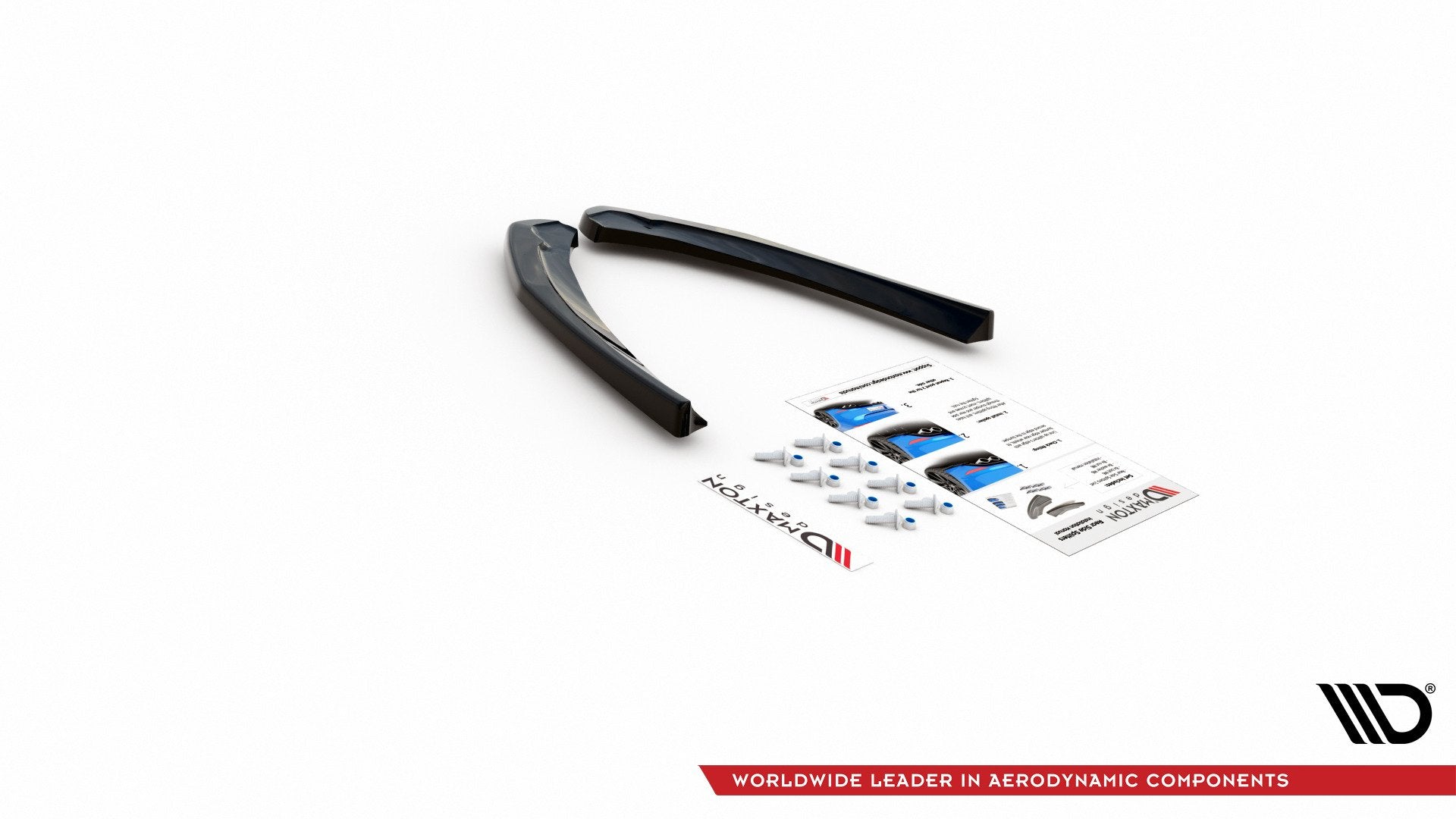 Heck Ansatz Flaps Diffusor passend für Abarth 124 Spider  schwarz Hochglanz – Ansicht 7