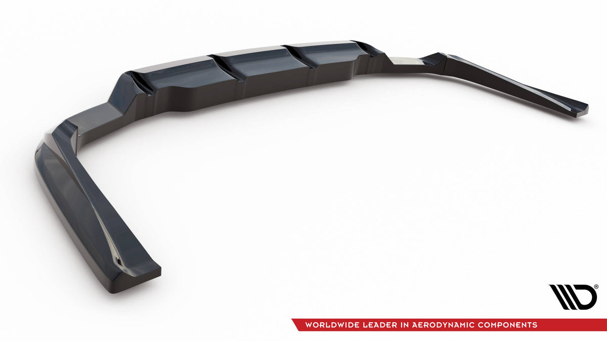 Street+ Mittlerer Diffusor RACE passend für Audi RS6 Avant C6 schwarz Hochglanz – Ansicht 7