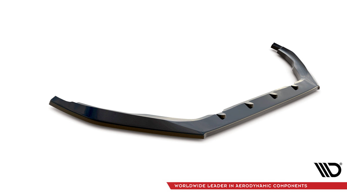 Street+ Spoilerlippe Front Ansatz V.1 passend für Peugeot 208 GTi Mk1 schwarz Hochglanz – Ansicht 5