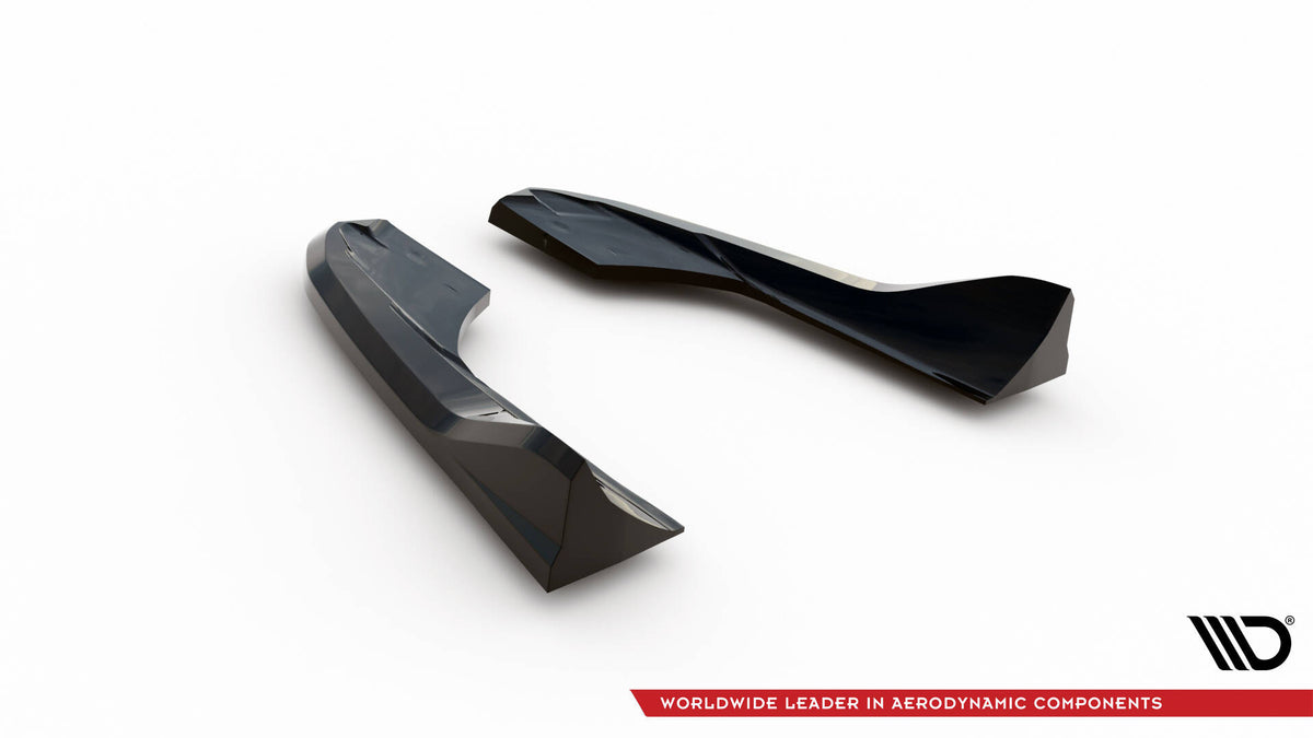Heck Ansatz Flaps Diffusor V.3 passend für Audi RS3 Limousine 8V Facelift schwarz Hochglanz – Ansicht 6