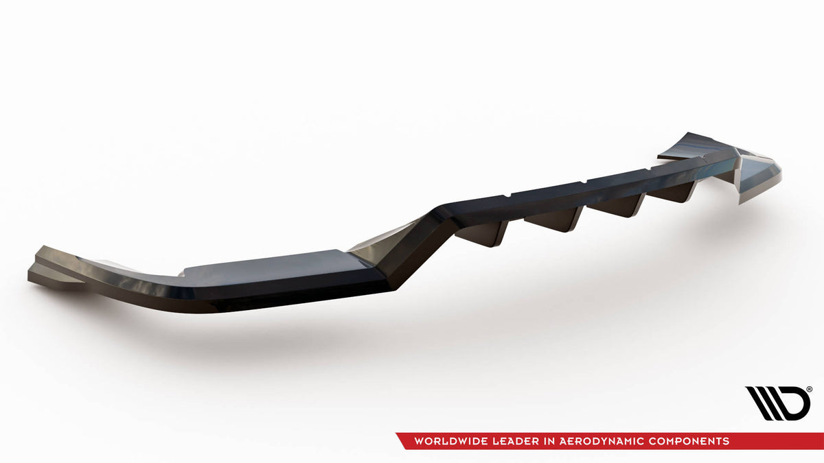 Street+ Mittlerer Diffusor RACE passend für Porsche Cayenne Sport Design SUV / Coupe Mk3 schwarz Hochglanz – Ansicht 5