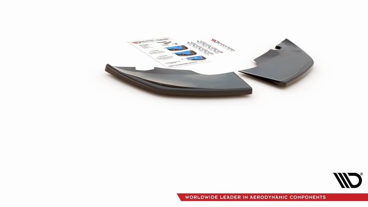 Heck Ansatz Flaps Diffusor passend für Skoda Kamiq Mk1 schwarz Hochglanz – Ansicht 7