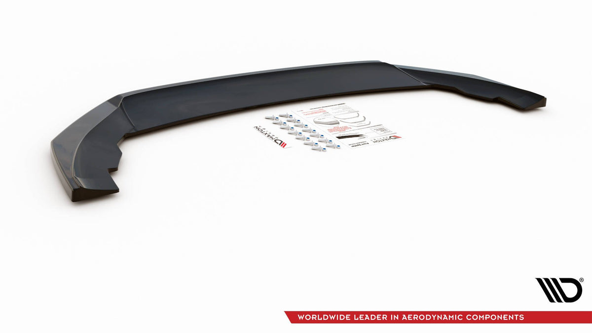 Street+ Spoilerlippe Front Ansatz V.3 passend für Seat Leon FR Mk4 schwarz Hochglanz – Ansicht 5