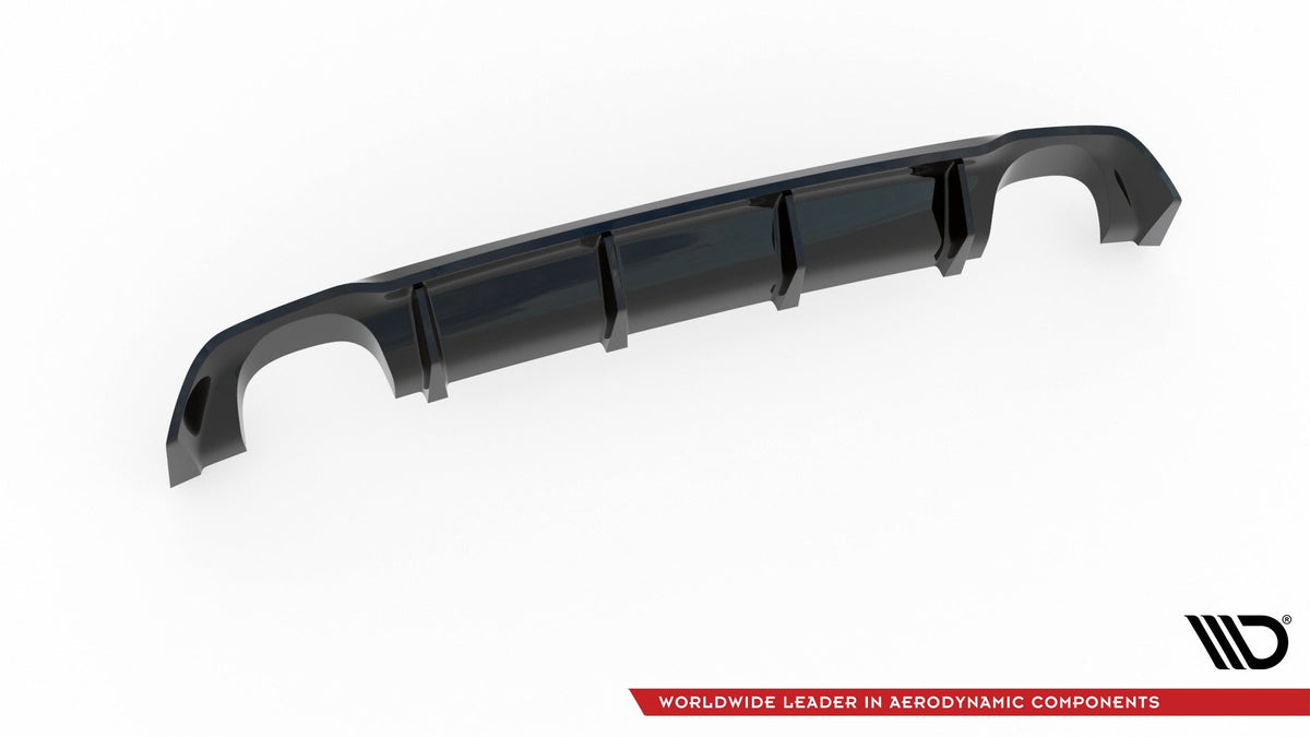 Diffusor Heck Ansatz passend für Seat Leon III Cupra schwarz Hochglanz – Ansicht 8