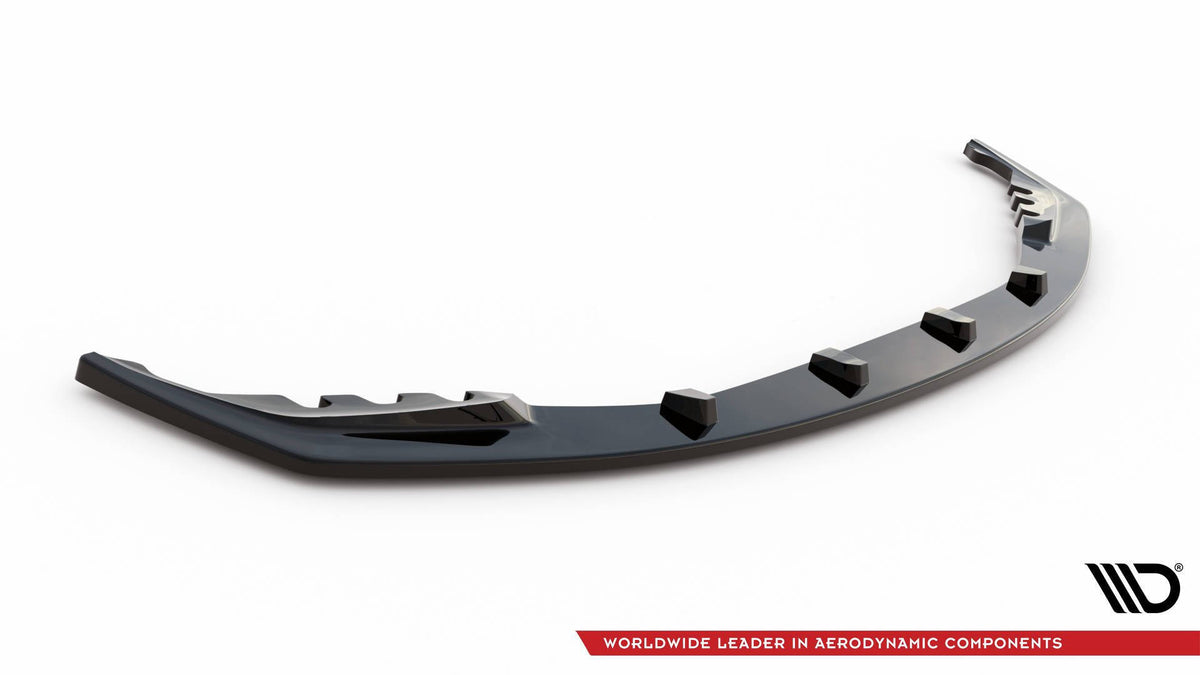 Street+ Spoilerlippe Front Ansatz V.1 passend für BMW M3 Limousine / Touring G80 / G81 schwarz Hochglanz – Ansicht 4