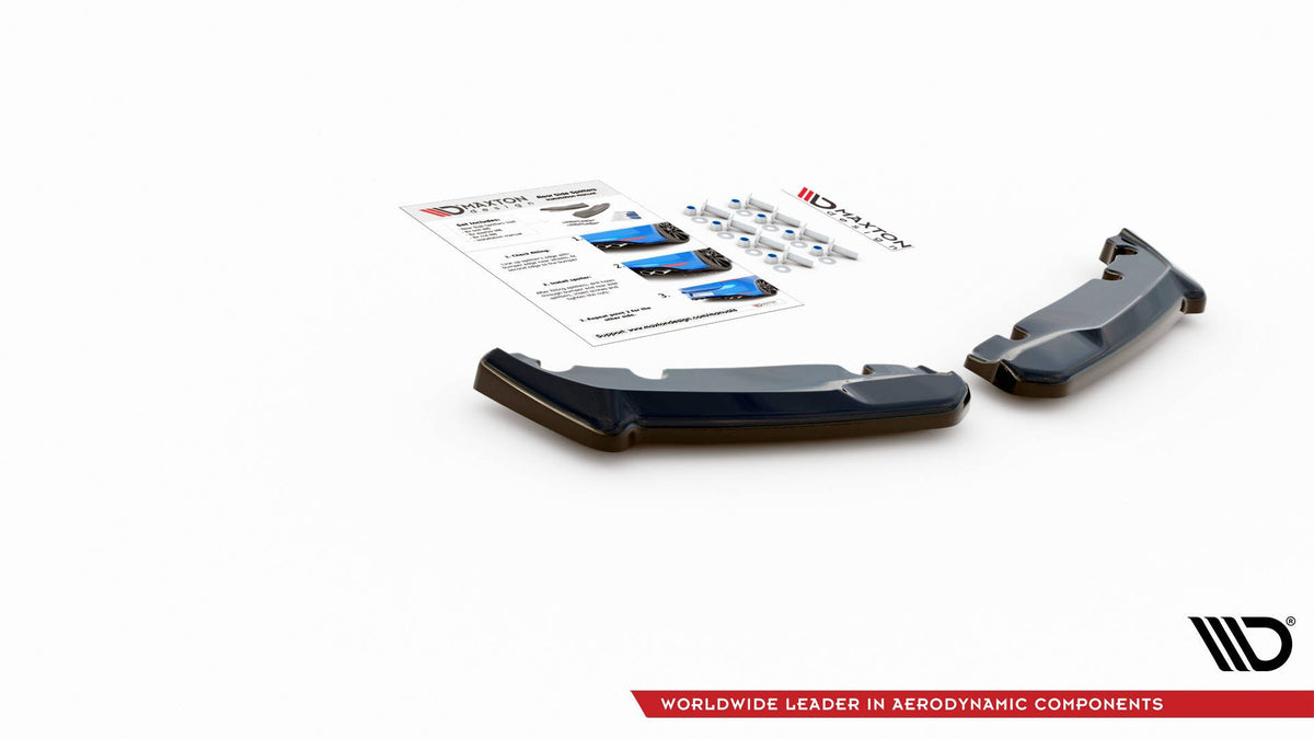 Heck Ansatz Flaps Diffusor V.1 passend für Toyota GR Yaris Mk4 schwarz Hochglanz – Ansicht 6