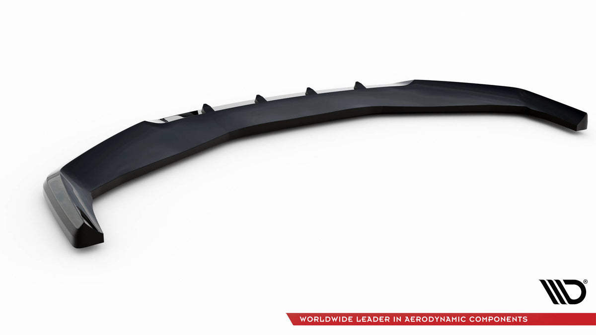 Street+ Spoilerlippe Front Ansatz V.1 passend für BMW 7 M-Paket / M760e / i7 M-Paket G70   schwarz Hochglanz – Ansicht 6