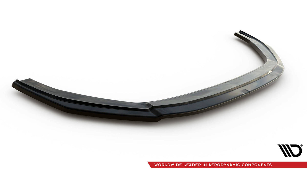 Street+ Spoilerlippe Front Ansatz V.2 passend für AUDI RS4 B9 schwarz Hochglanz – Ansicht 5