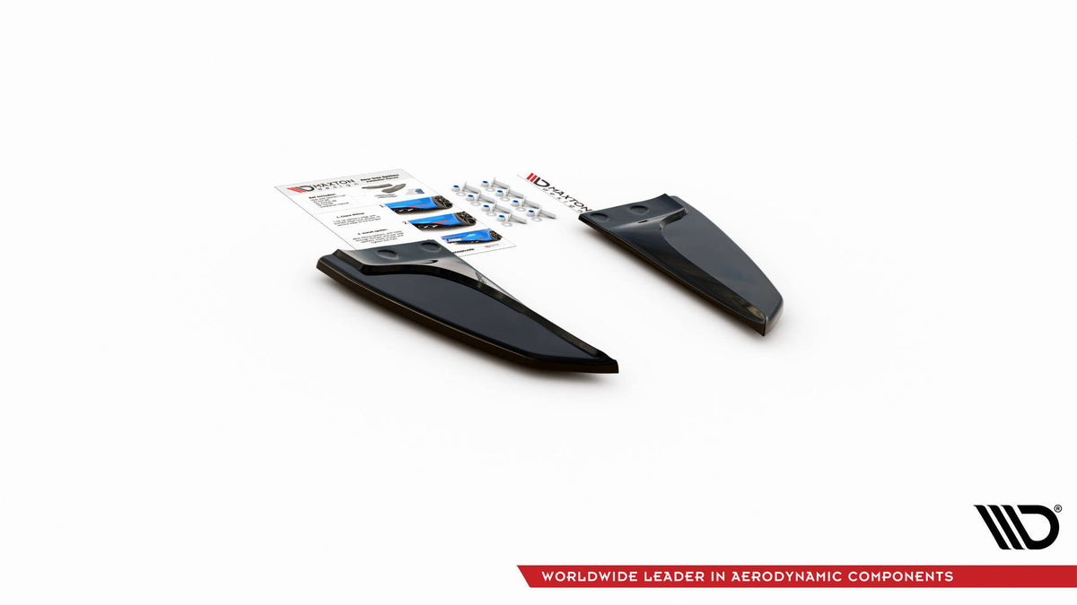 Heck Ansatz Flaps Diffusor passend für Tesla Model S Facelift schwarz Hochglanz – Ansicht 5