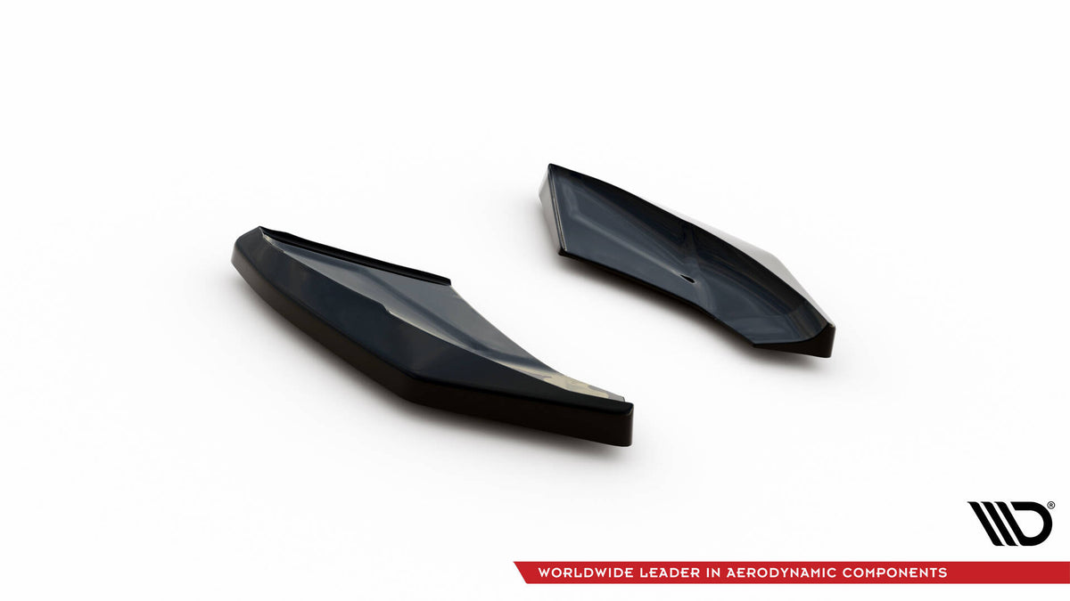 Heck Ansatz Flaps Diffusor passend für Audi TT S 8S Facelift schwarz Hochglanz – Ansicht 7
