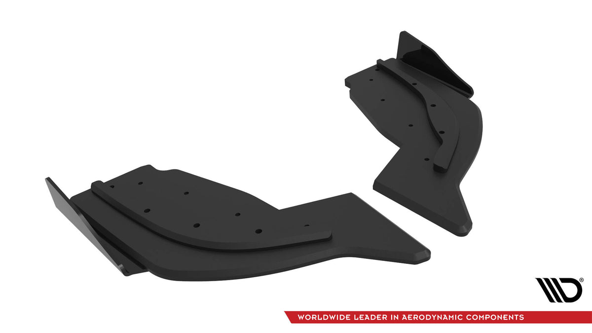 Street Pro Heck Ansatz Flaps Diffusor V.2 + Flaps V.2 passend für BMW 1er F40 M-Paket / M135i schwarz Hochglanz – Ansicht 5