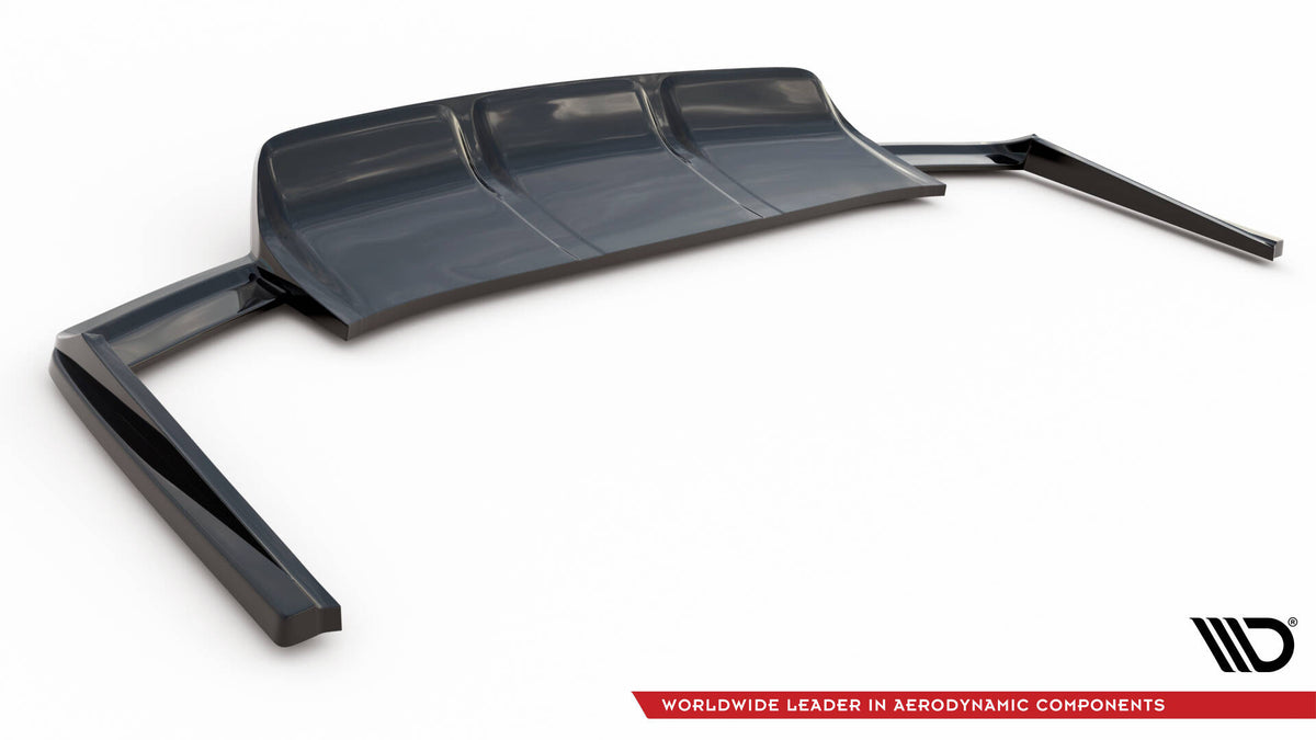 Street+ Mittlerer Diffusor RACE passend für Audi SQ7 / Q7 S-Line Mk2 schwarz Hochglanz – Ansicht 6