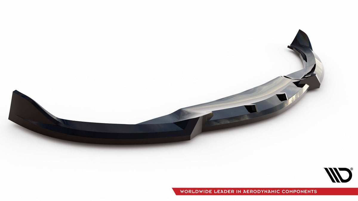 Street+ Spoilerlippe Front Ansatz V.1 passend für BMW iX M-Paket i20 schwarz Hochglanz – Ansicht 5