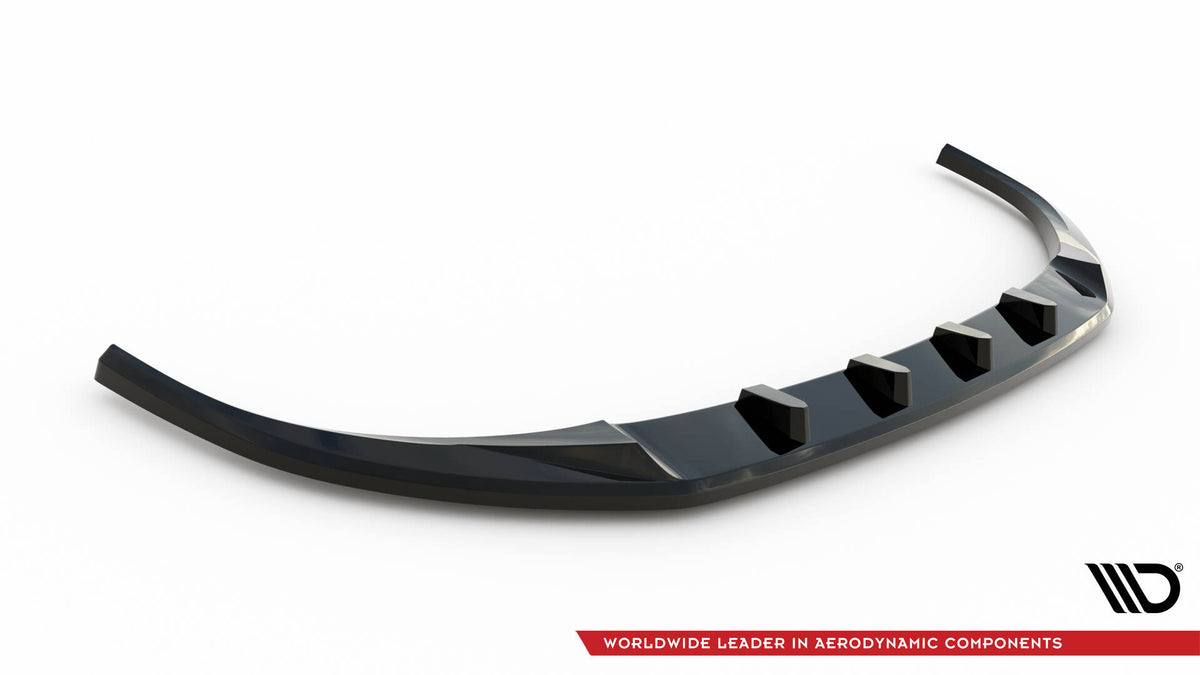 Street+ Spoilerlippe Front Ansatz V.1 passend für Mazda 3 Mk4 schwarz Hochglanz – Ansicht 4
