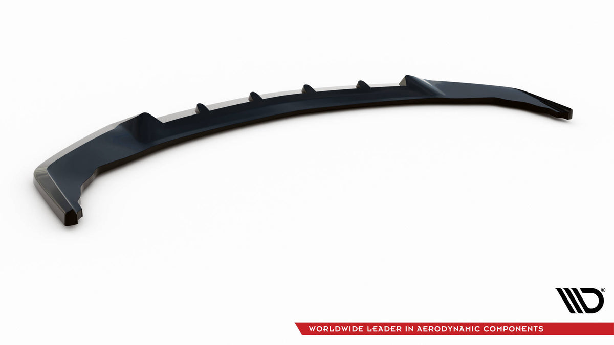 Street+ Spoilerlippe Front Ansatz V.2 passend für Infiniti Q50 S Mk1 schwarz Hochglanz – Ansicht 6