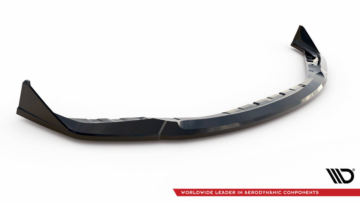 Street+ Spoilerlippe Front Ansatz V.4 passend für CSL Look BMW M3 Limousine / Touring G80 / G81 schwarz Hochglanz – Ansicht 5
