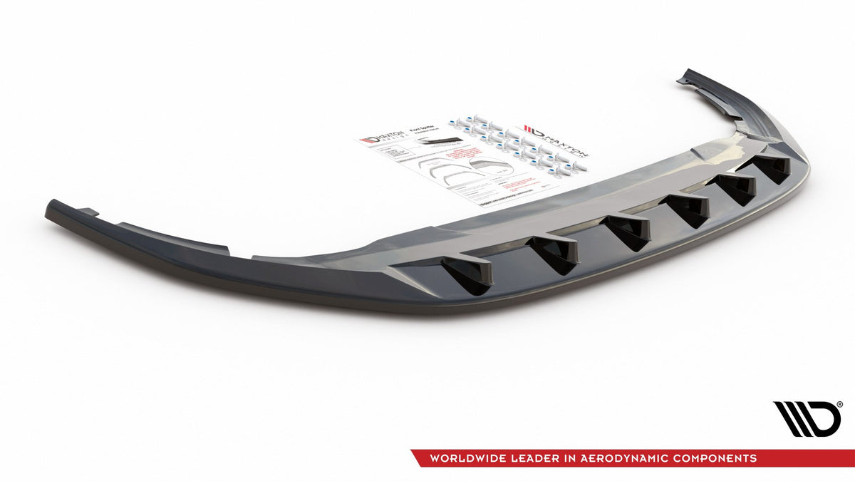 Street+ Spoilerlippe Front Ansatz V.1 passend für VW Golf Hatchback / Variant Mk8 schwarz Hochglanz – Ansicht 7