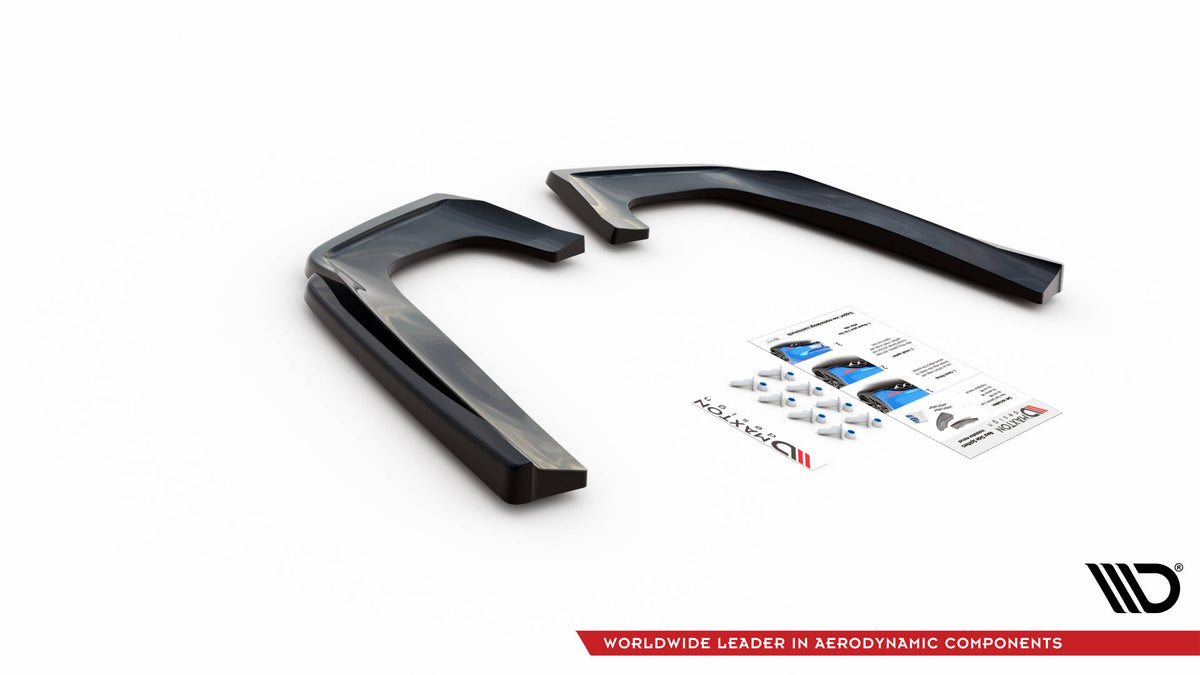 Heck Ansatz Flaps Diffusor V.1 passend für Mercedes-Benz GLE Coupe 63 AMG C292 schwarz Hochglanz – Ansicht 6