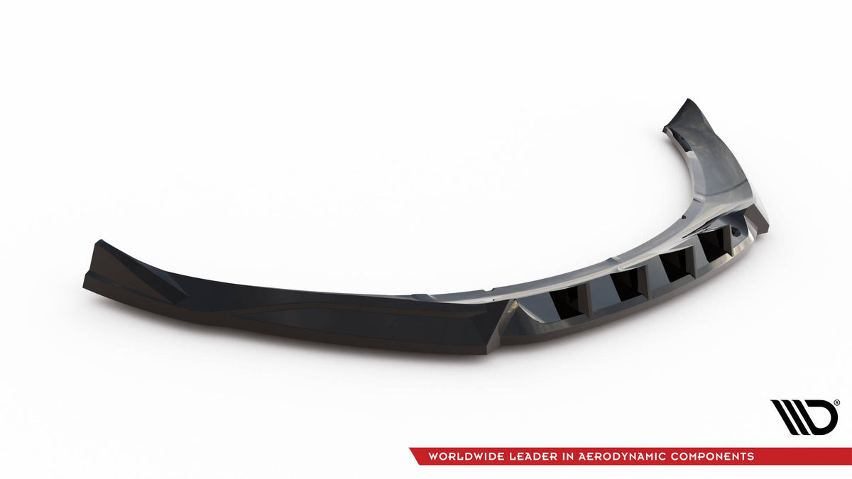 Street+ Spoilerlippe Front Ansatz passend für Ford Kuga ST Mk1 schwarz Hochglanz – Ansicht 5