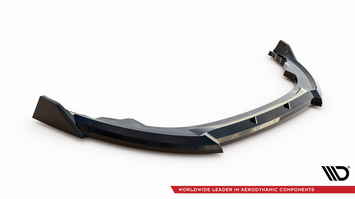 Street+ Spoilerlippe Front Ansatz V.3 passend für Toyota GR86 Mk1 schwarz Hochglanz – Ansicht 6