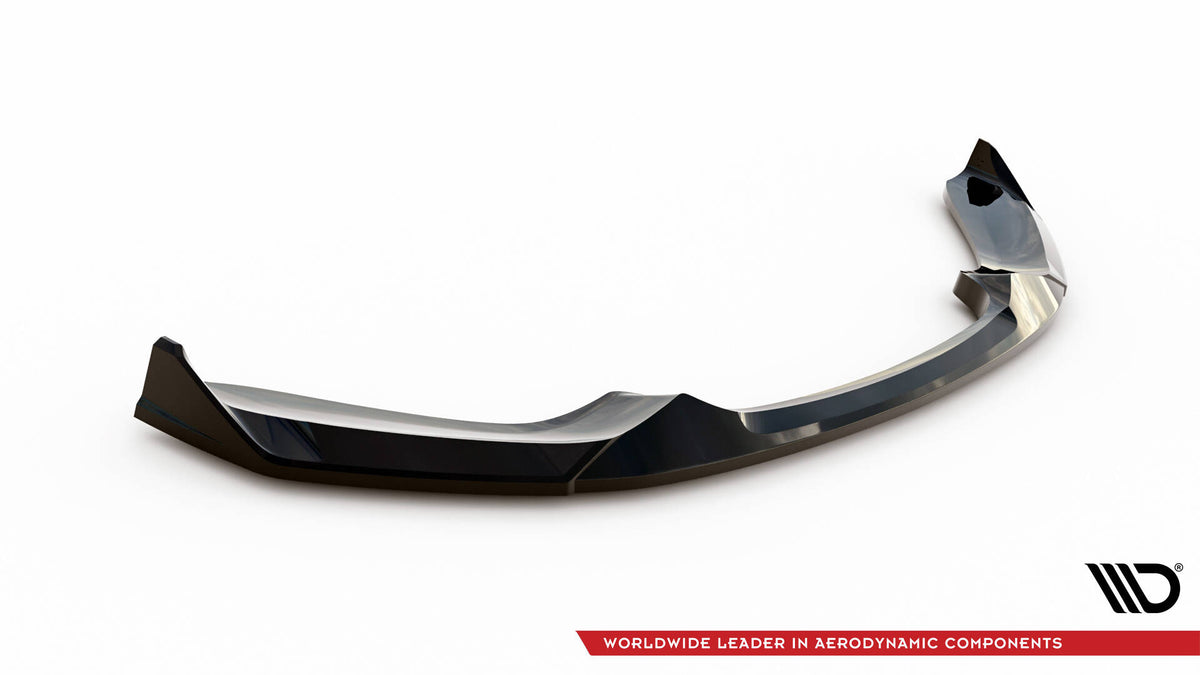 Street+ Spoilerlippe Front Ansatz V.4 passend für CSL Look BMW 1er M-Paket / M140i F20 Facelift schwarz Hochglanz – Ansicht 6