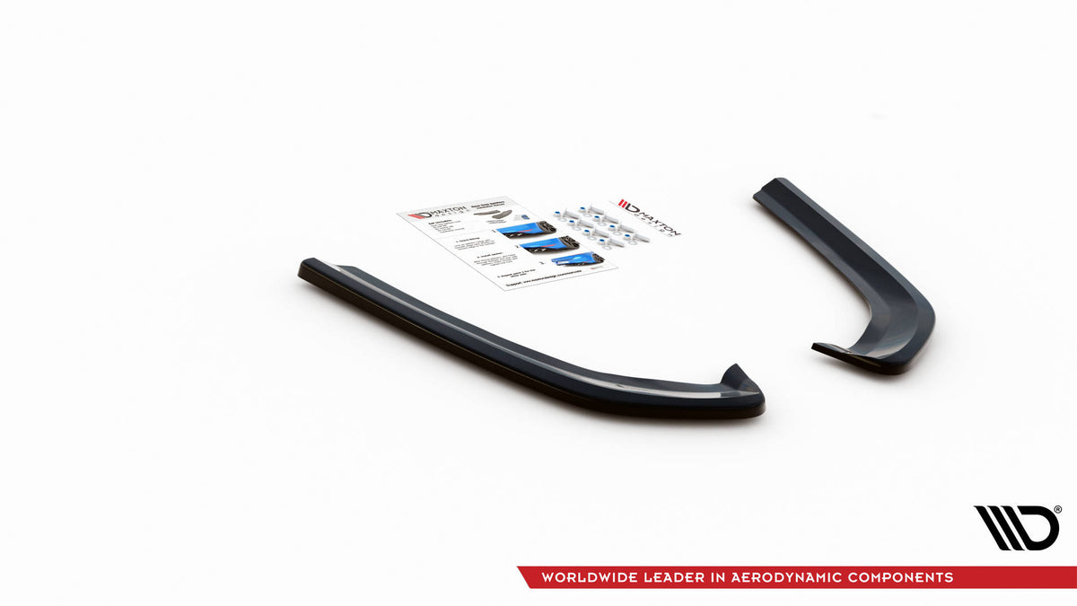 Heck Ansatz Flaps Diffusor passend für Ford Mondeo Mk5 schwarz Hochglanz – Ansicht 4