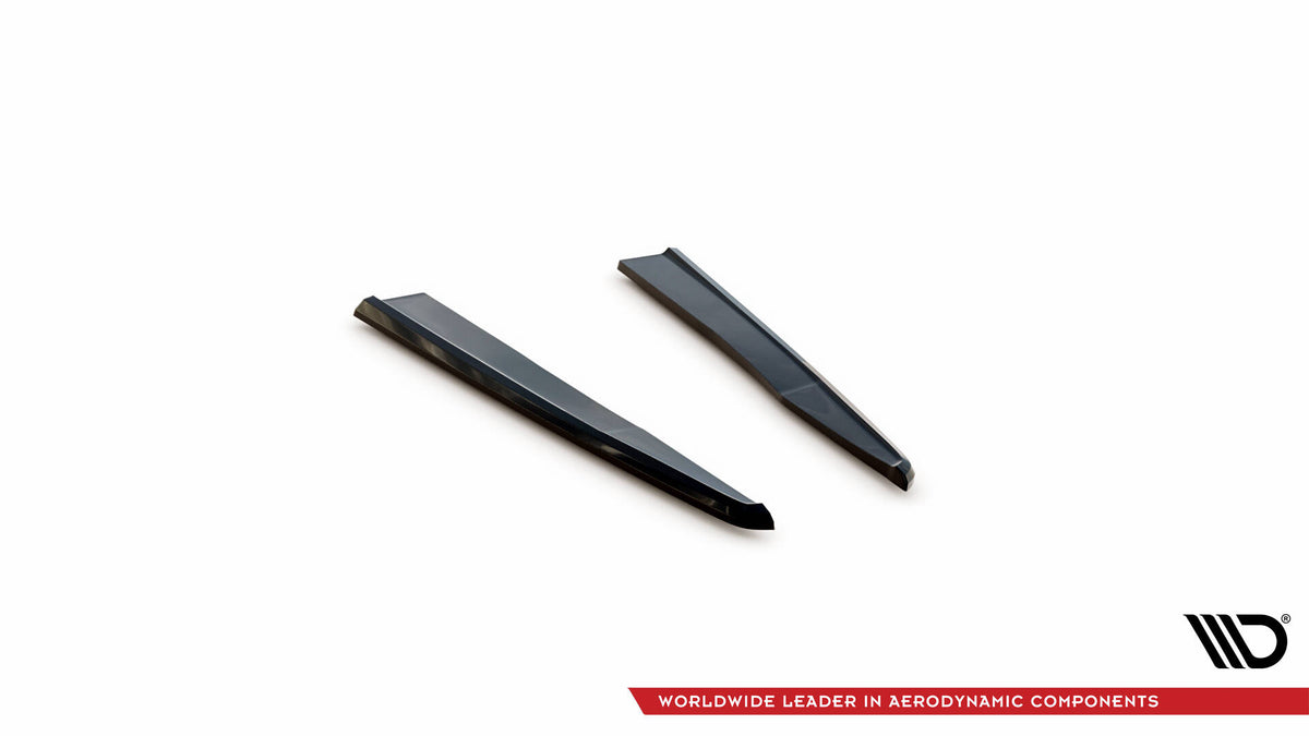 Heck Ansatz Flaps Diffusor passend für Mercedes-AMG E63 W213 Facelift schwarz Hochglanz – Ansicht 6