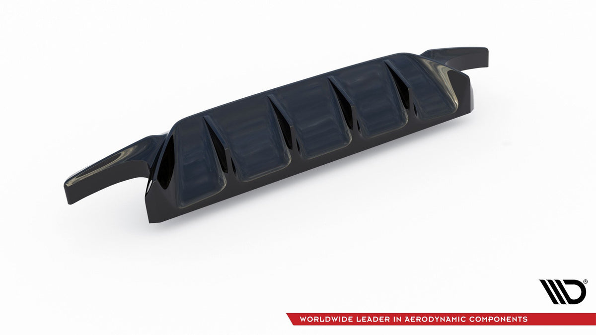 Diffusor Heck Ansatz V.2 passend für Ford Focus Hatchback ST Mk4  schwarz Hochglanz – Ansicht 11