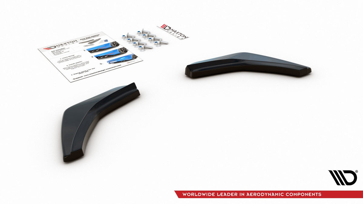 Heck Ansatz Flaps Diffusor V.2 passend für VW Golf 7 GTI  schwarz Hochglanz – Ansicht 8