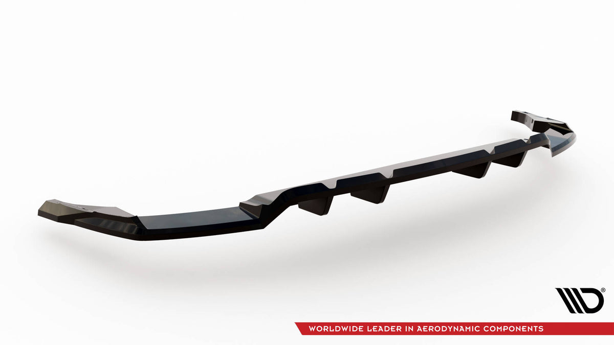 Street+ Mittlerer Diffusor RACE passend für V.1 Audi SQ8 / Q8 S-Line Mk1 Facelift schwarz Hochglanz – Ansicht 5