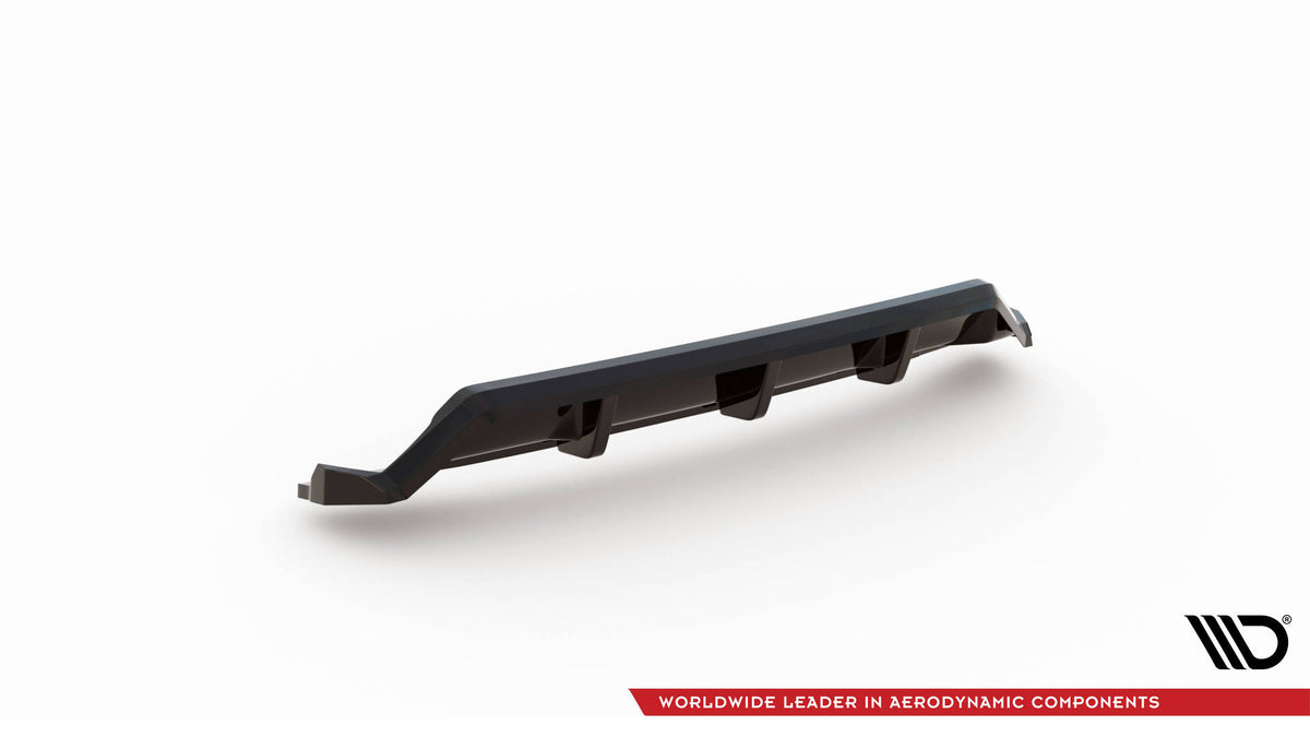 Street+ Mittlerer Diffusor RACE passend für BMW X3 M-Paket G01 Facelift schwarz Hochglanz – Ansicht 5