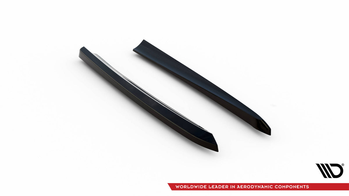 Heck Ansatz Flaps Diffusor passend für Mercedes-Benz E 55 AMG W211 schwarz Hochglanz – Ansicht 5