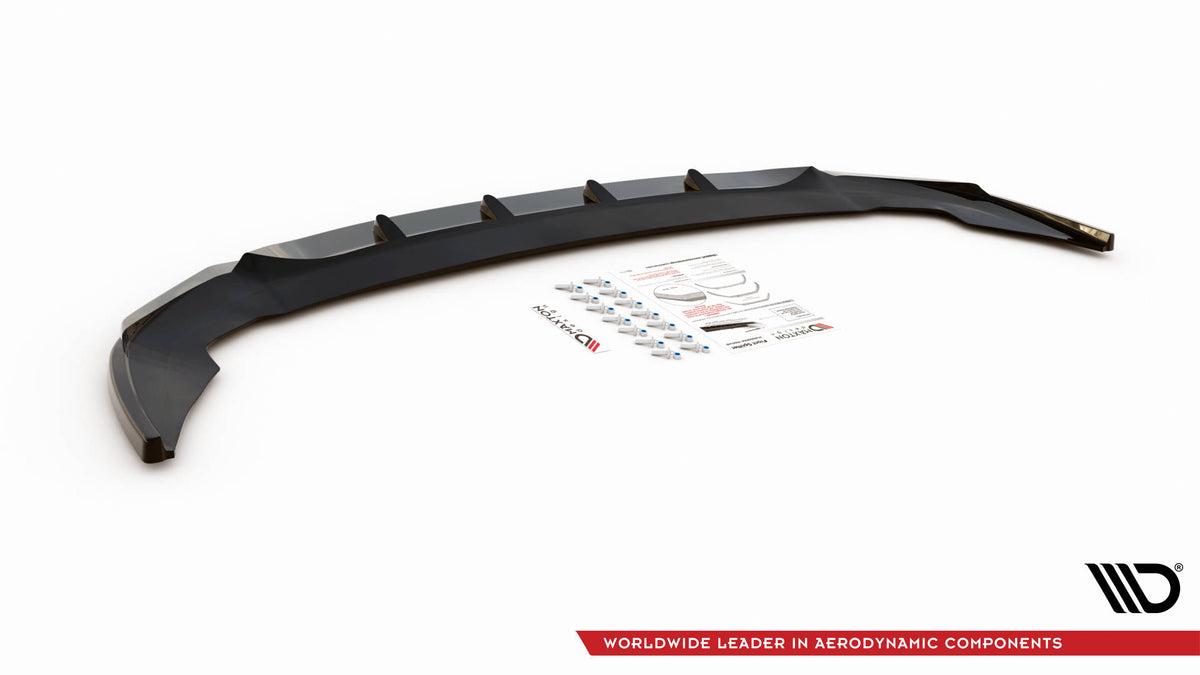 Street+ Spoilerlippe Front Ansatz V.1 passend für BMW 2 Gran Coupe M-Paket / M235i F44 schwarz Hochglanz – Ansicht 5