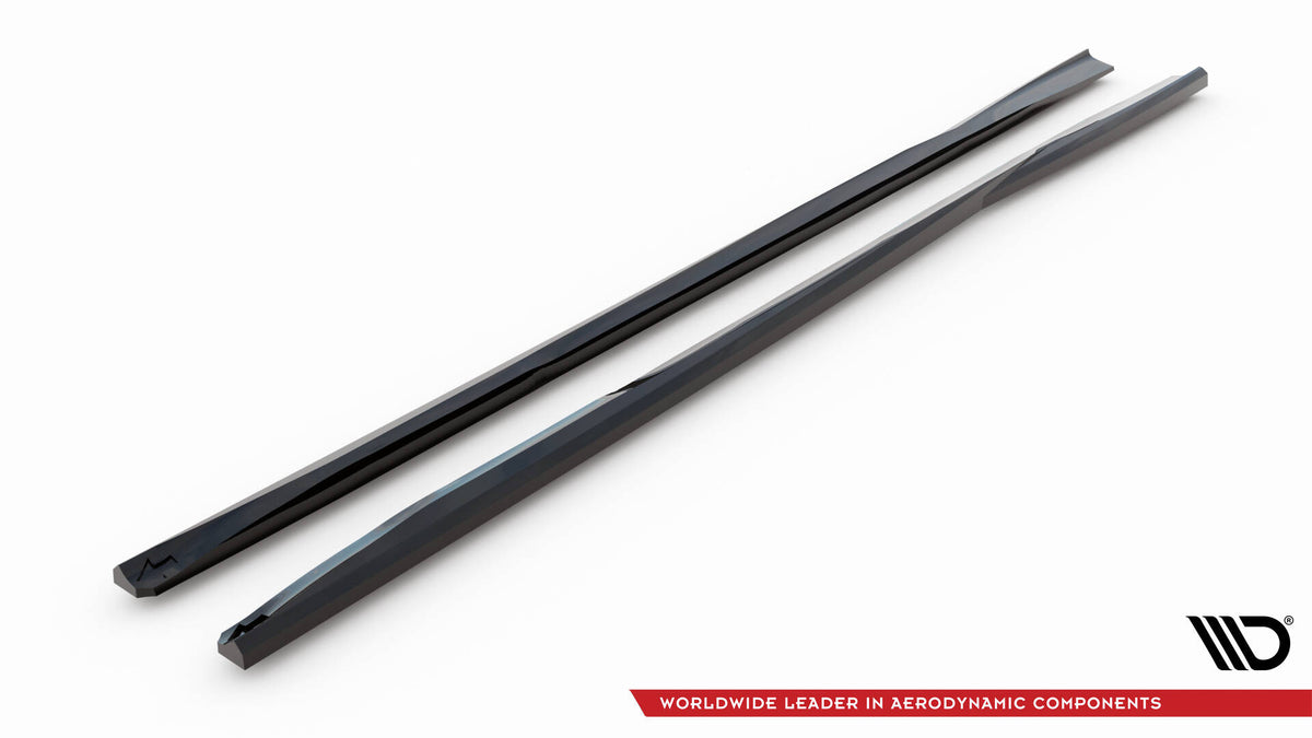 Street+ Seitenschweller Leisten passend für Ford Mondeo Sport Mk5 Facelift / Fusion Sport Mk2 Facelift schwarz Hochglanz – Ansicht 6