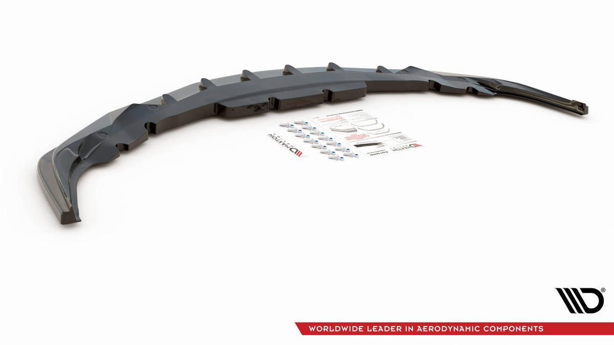 Street+ Spoilerlippe Front Ansatz V.4 passend für Toyota Supra Mk5 schwarz Hochglanz – Ansicht 5