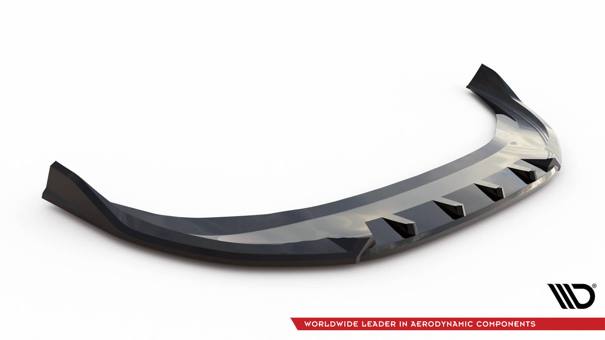 Street+ Spoilerlippe Front Ansatz V.2 passend für VW Passat B9 schwarz Hochglanz – Ansicht 5