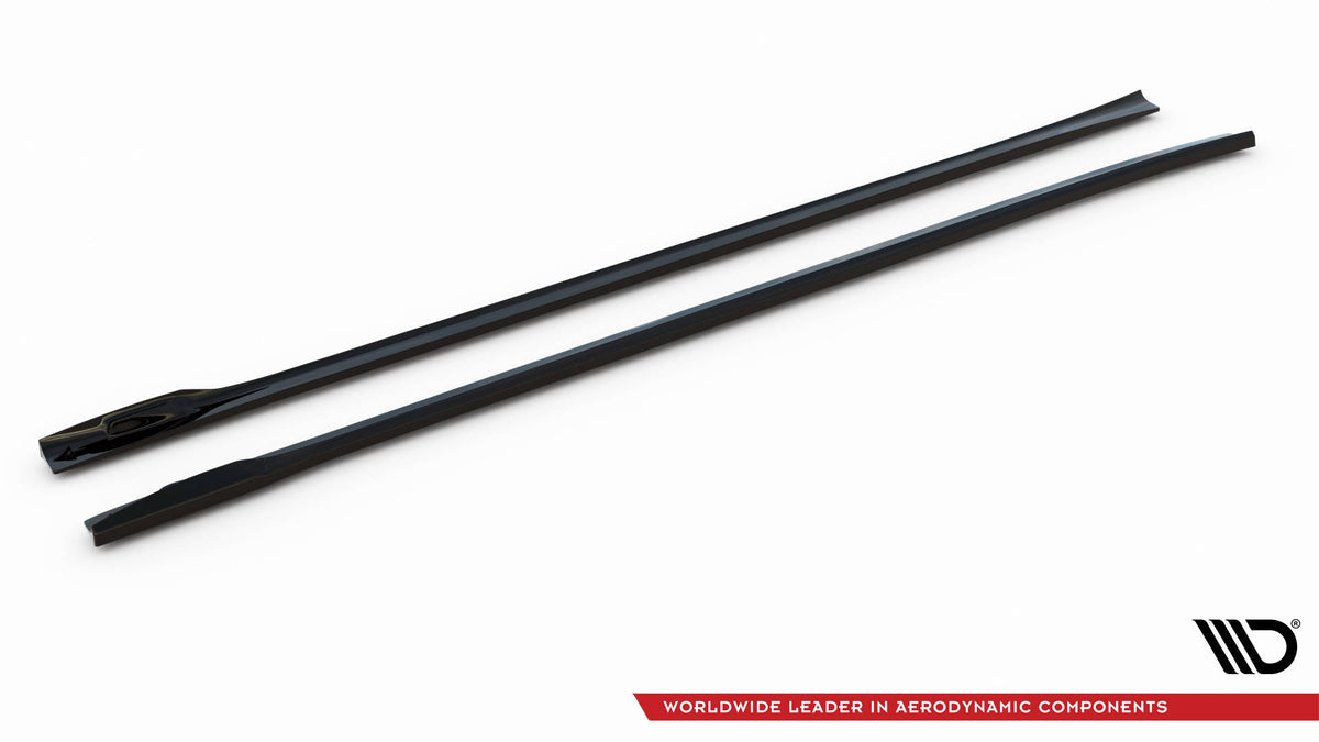 Street+ Seitenschweller Leisten V.2 passend für BMW X3 M40d / M40i / M-Paket G01  schwarz Hochglanz – Ansicht 6