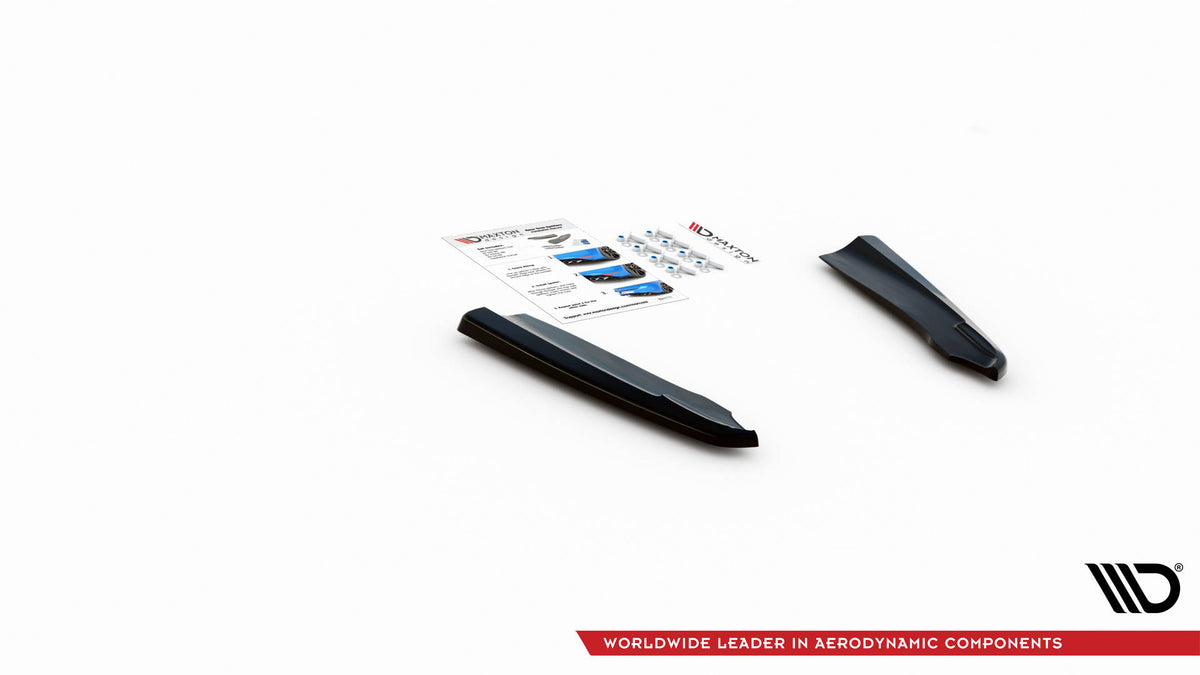 Heck Ansatz Flaps Diffusor passend für Mercedes-Benz GLC Coupe AMG-Line C253 Facelift schwarz Hochglanz – Ansicht 4