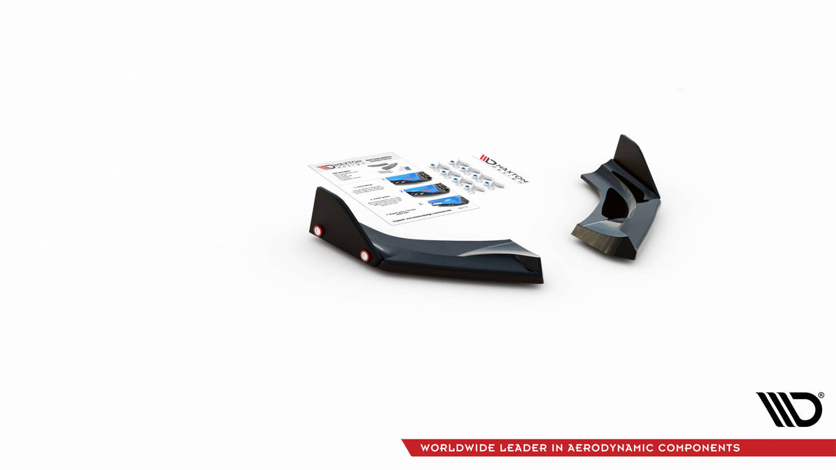 Heck Ansatz Flaps Diffusor V.1 + Flaps passend für Hyundai I30 N Hatchback Mk3 Facelift – Ansicht 5