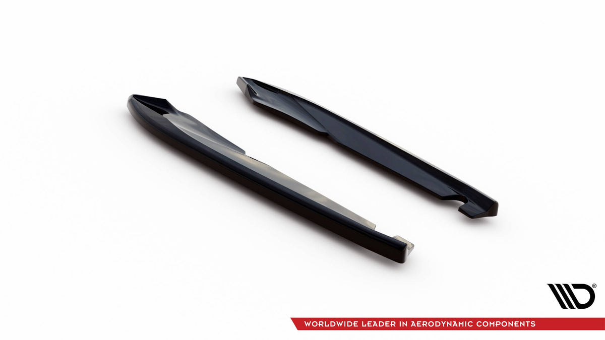 Heck Ansatz Flaps Diffusor V.2 passend für Seat Leon Cupra Sportstourer Mk3 schwarz Hochglanz – Ansicht 5