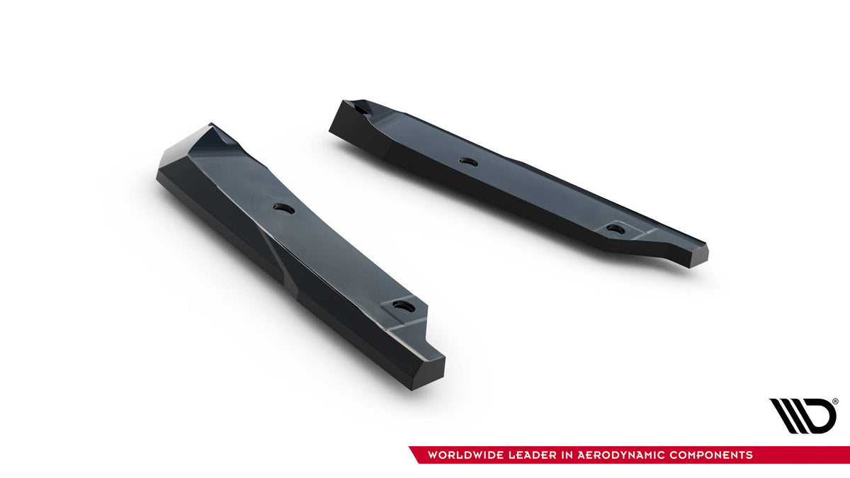 Heck Ansatz Flaps Diffusor passend für Hyundai Elantra N Mk7 schwarz Hochglanz – Ansicht 6