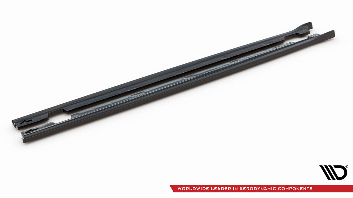 Street+ Seitenschweller Leisten passend für Citroen Berlingo Mk3 schwarz Hochglanz – Ansicht 5