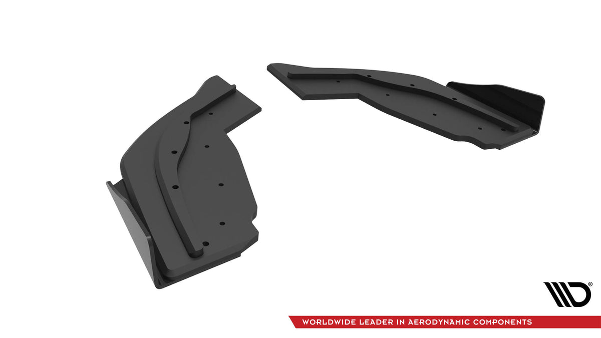 Street Pro Heck Ansatz Flaps Diffusor V.1 + Flaps passend für V.1 BMW 1er F40 M-Paket / M135i schwarz Hochglanz – Ansicht 5