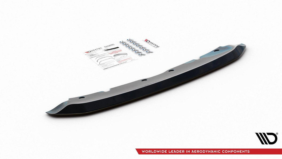 Street+ Spoilerlippe Front Ansatz V.2 passend für BMW 1er M-Paket/ M135i / 128ti F40  schwarz Hochglanz – Ansicht 5