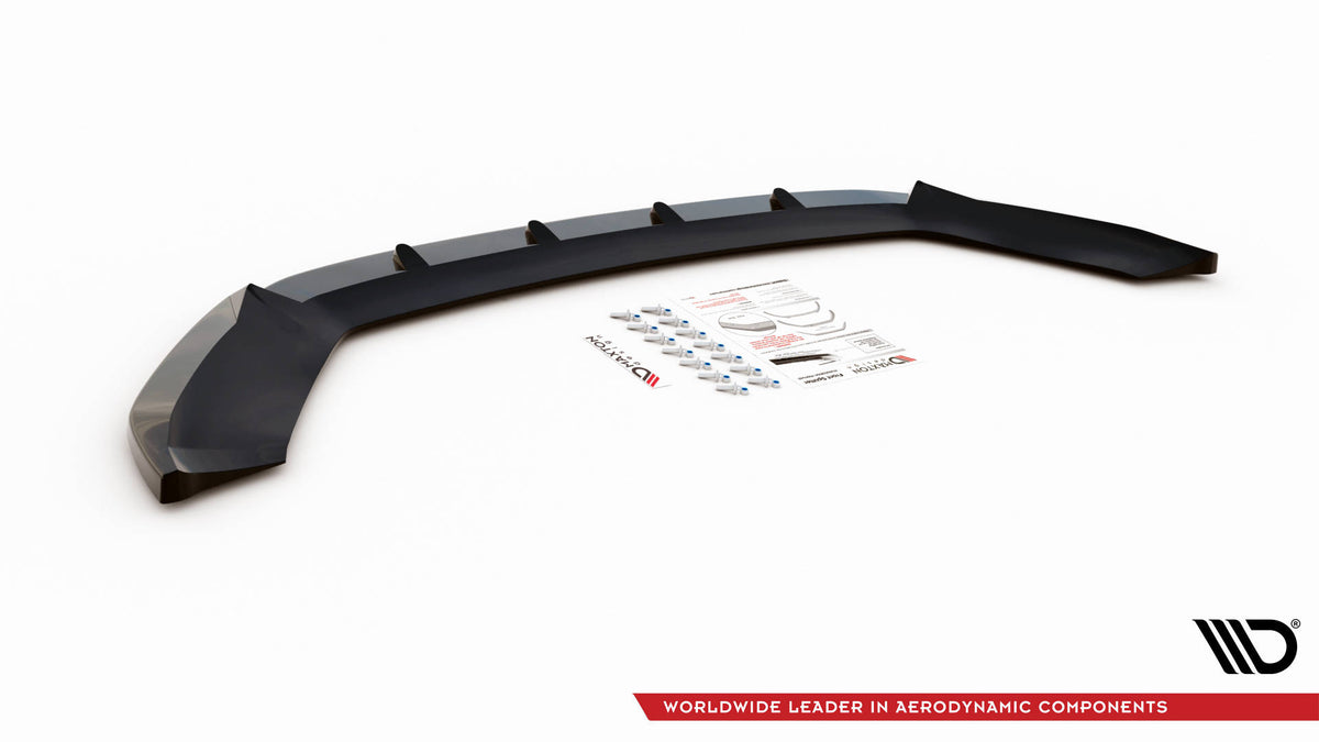 Street+ Spoilerlippe Front Ansatz V.1 passend für Seat Leon FR / Cupra Mk3 schwarz Hochglanz – Ansicht 5