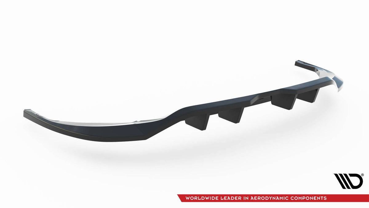 Street+ Mittlerer Diffusor RACE passend für VW Tiguan Allspace R-Line Mk2 Facelift schwarz Hochglanz – Ansicht 7