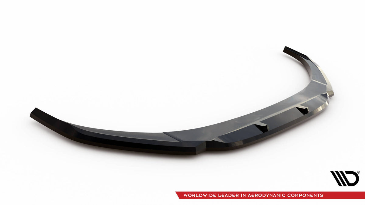 Street+ Spoilerlippe Front Ansatz V.1 passend für Hyundai I30 Mk3 Facelift schwarz Hochglanz – Ansicht 5